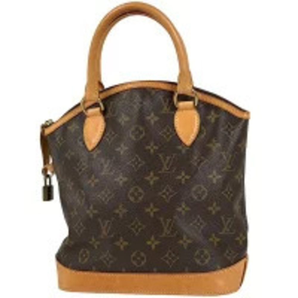 Louis Vuitton Lockit Tote Bag Handbag Monogram Brown